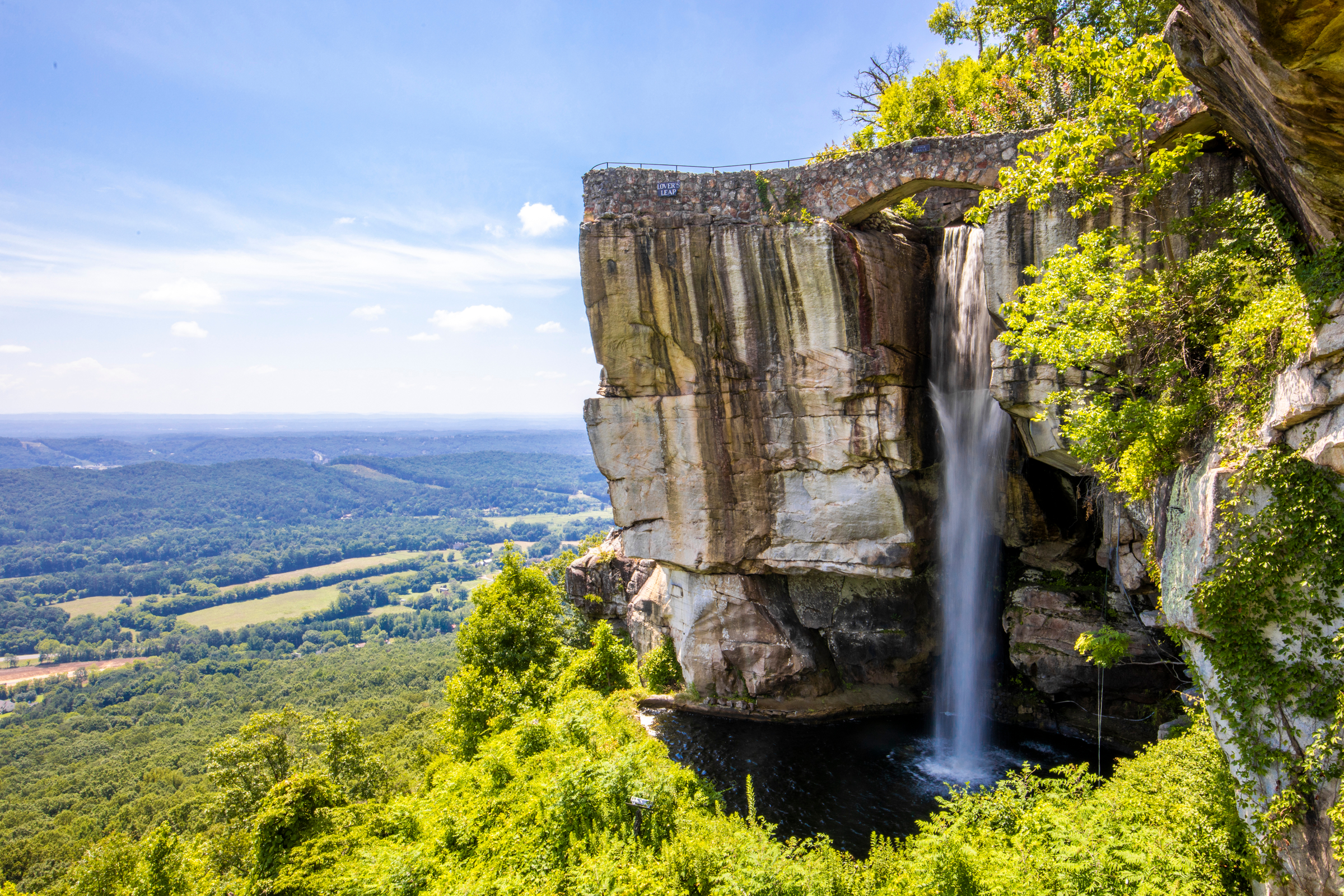 waterfall at Rock City, NC