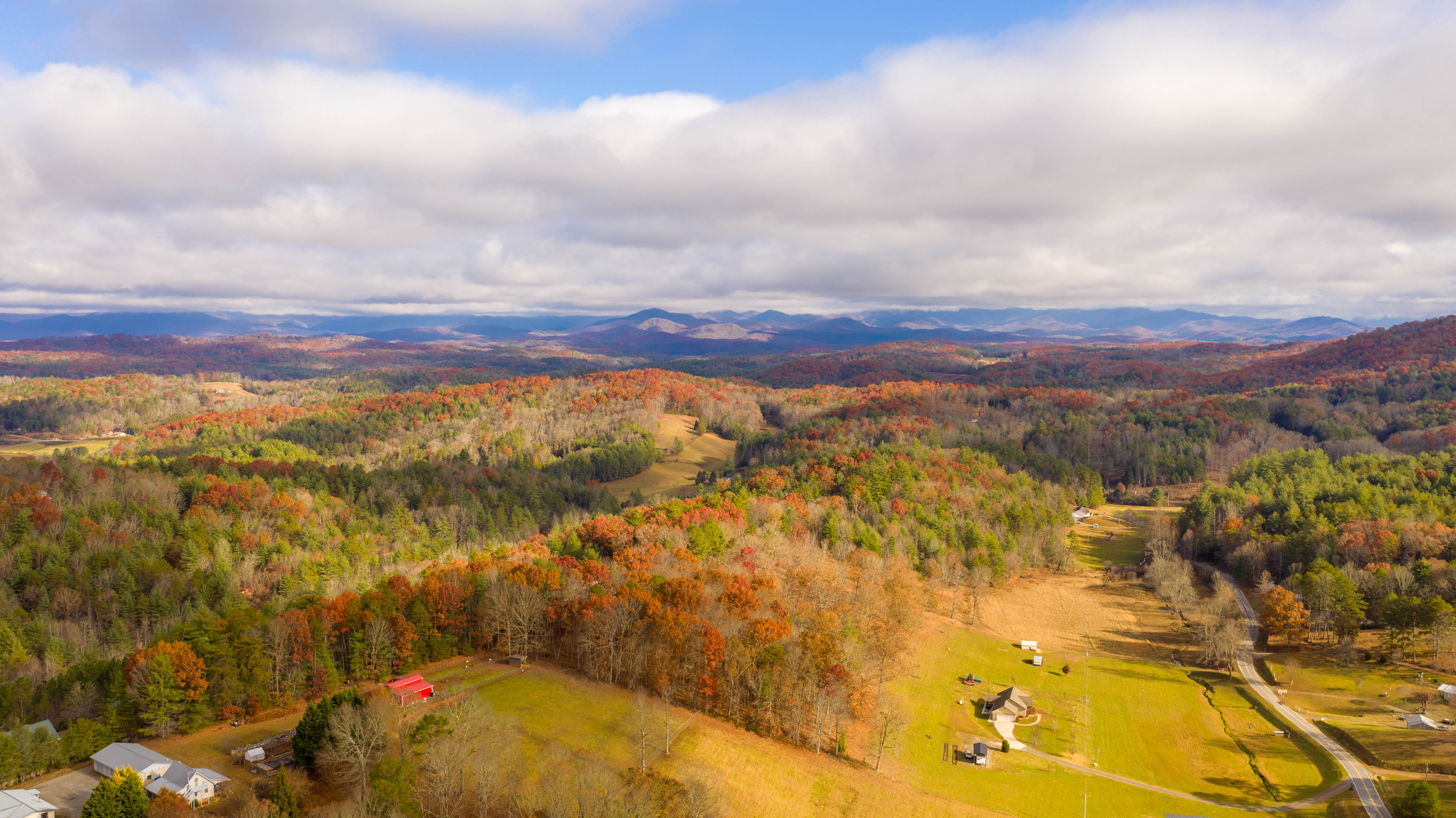 North Carolina landscape in fall