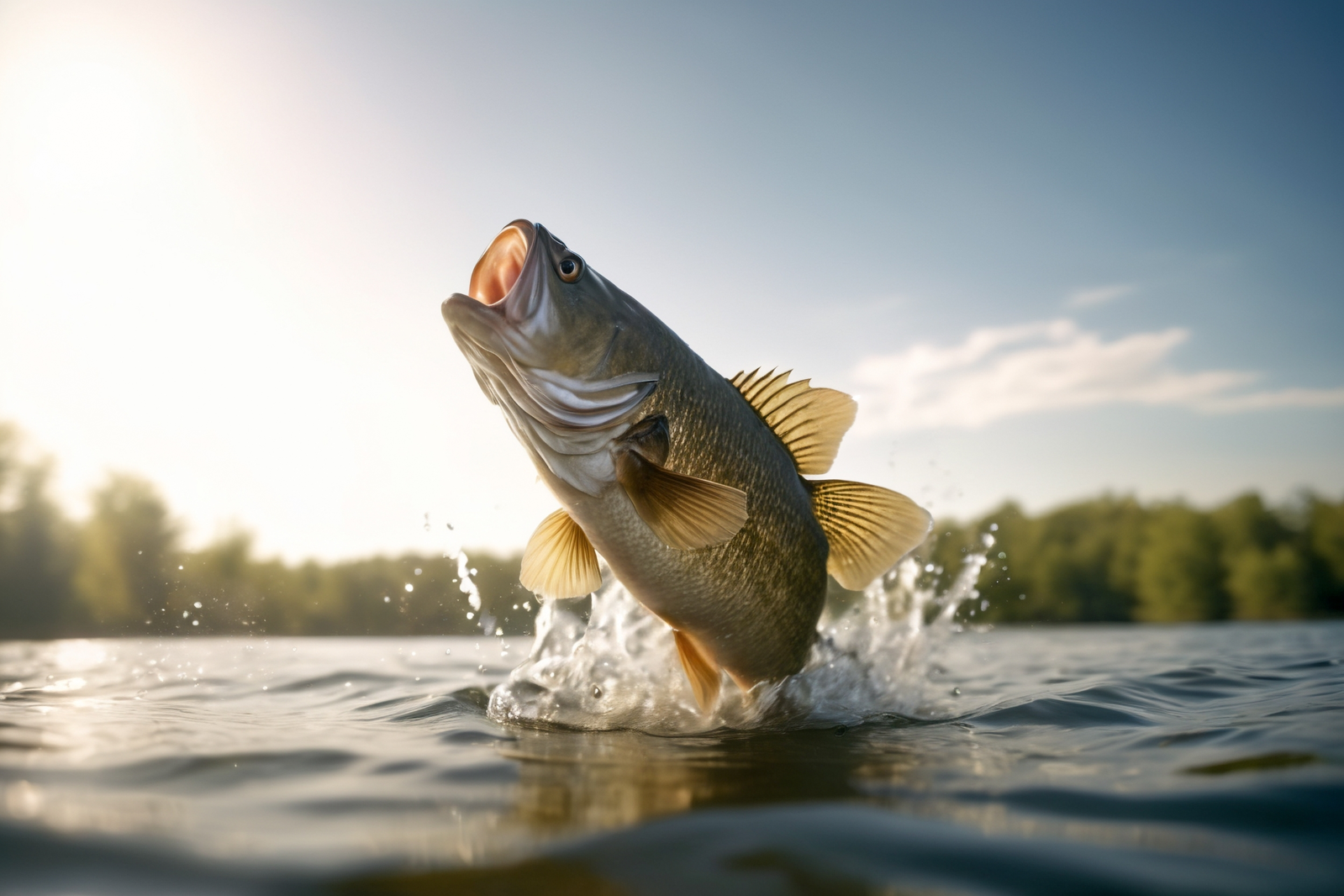 fish jumping out of water