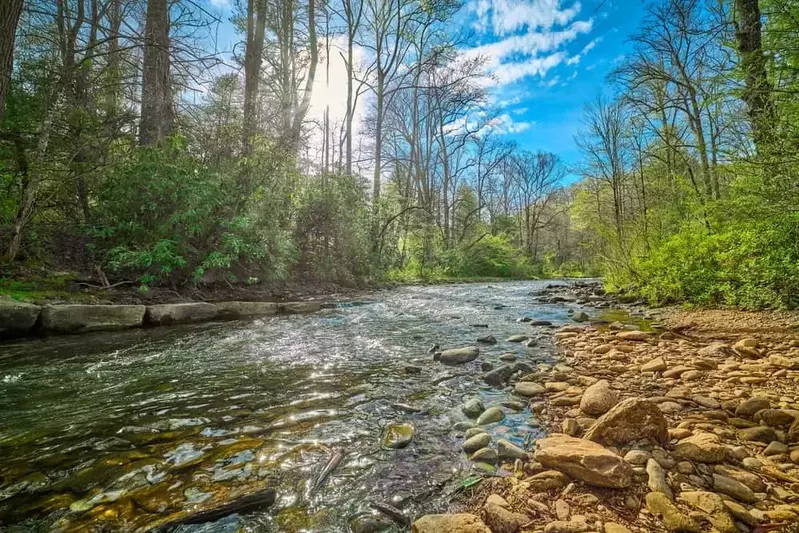 Mills,River,In,Pisgah,National,Forest,North,Carolina.