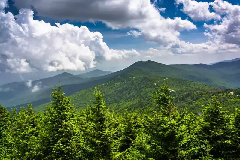 view from deck of Murphy NC cabin