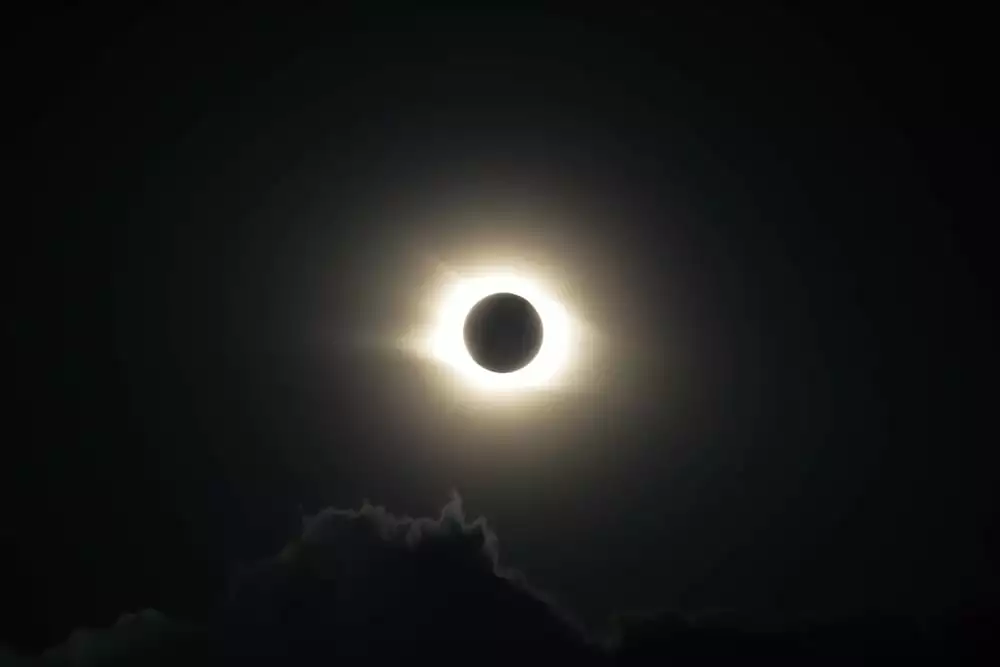 Dark sky solar eclipse