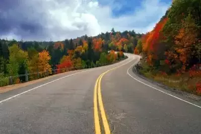 Fall highway