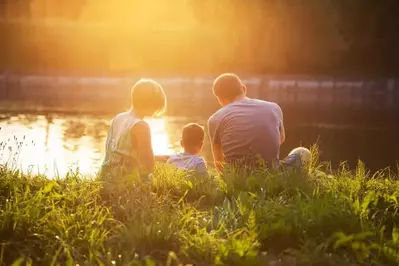 family relaxing near Murphy NC rentals