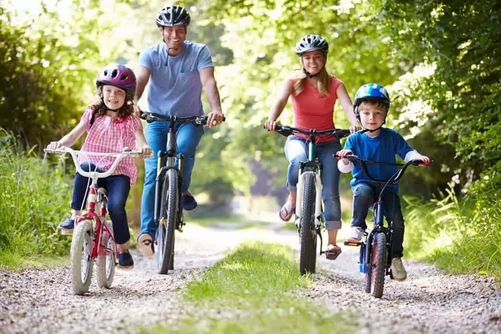 family biking near Murphy NC rentals