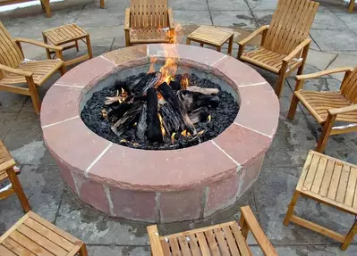 Fire pit at a Murphy NC cabin