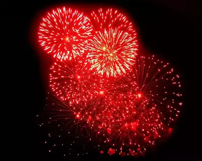 red fireworks