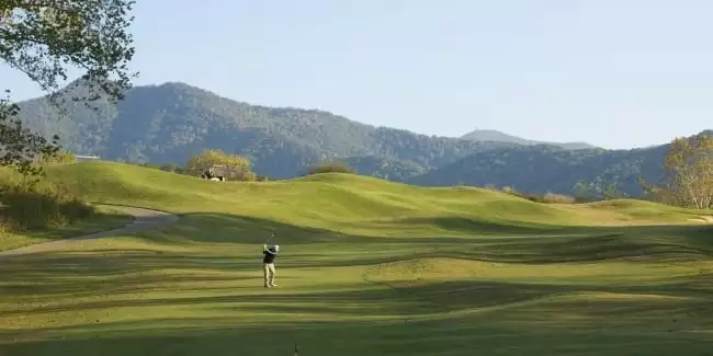 Golf course near our cabins in Murphy NC