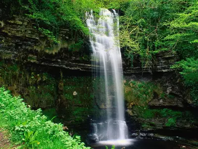 Waterfall next to our cabins in Murphy NC