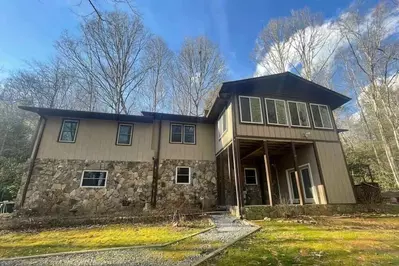 cabin on sunny day