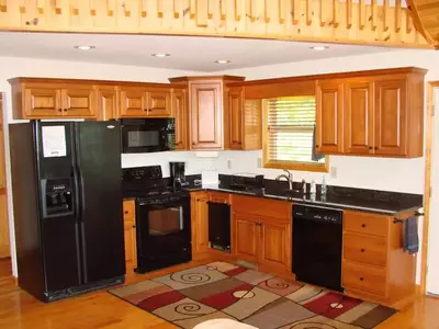 Kitchen in a cabin in Murphy NC